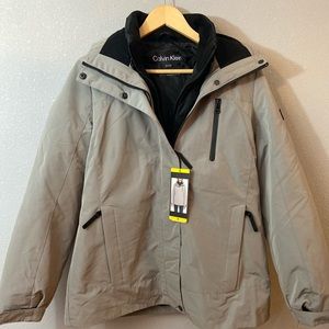 Calvin Klein Ladies 3-in-1 Systems Jacket Gray Small & Medium. NWT.
